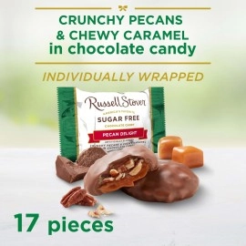 Russell Stover Sugar Free Pecan Delights with Stevia, 10 oz. Bag