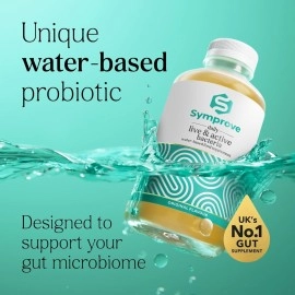 Symprove Daily Probiotic Drink - Original, 10 Billion CFUs, 4 Clinically Studied Strains, Gut & Immune Support, Water-Based, Vegan, Dairy & Gluten Free (Pack of 4 x 500ml)