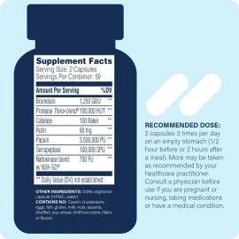 Enzyme Science Myomend, 120 Capsules - Muscle & Joint Support - Formulated with Bromelain and Rutin - Enzyme Health Supplement - Vegan and Kosher