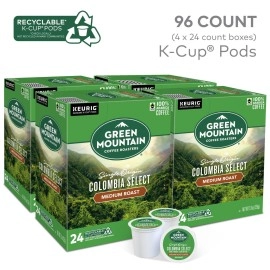 Green Mountain Coffee Roasters Fair Trade for Keurig Brewers - Colombian Select, 96 Count