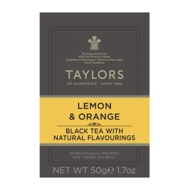Taylors of Harrogate Lemon & Orange Black Teabags, 20 Teabags