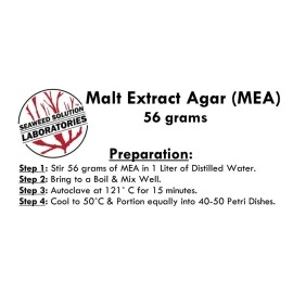 Malt Extract Agar (MEA) 56.7 grams - Great For Cultivating Mushrooms