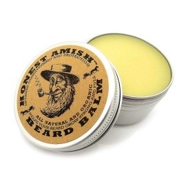 Honest Amish Beard Balm Leave-In Conditioner - All Natural -Vegan Friendly Organic Oils And Butters