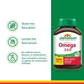 Jamieson Omega 3-6-9, 200 softgels Bonus