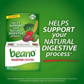 Beano Food Enzyme Dietary Supplement Tablets, 30 Tabs (Pack of 1)