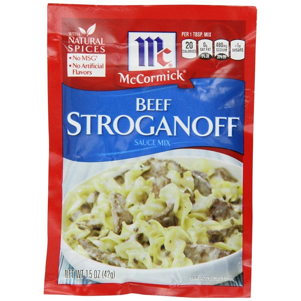 McCormick Beef Stroganoff Sauce Mix (1.5 oz Packets) 4 Pack
