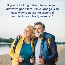 Puritan\'s Pride Premium Maximum Strength Triple Active Omega 3-6-9 Fish, Flax, and Borage Oils, Dietary Supplement for Heart, Joint, and Cellular Health Support, 240 Rapid Release Softgels