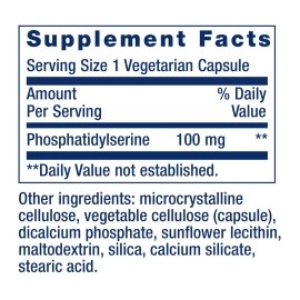 Life Extension PS Caps 100 mg - Supports Healthy Cognitive Function - Non-GMO, Gluten-Free - 100 Vegetarian Capsules