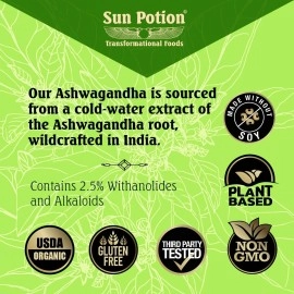 Sun Potion Ashwagandha - Ayurvedic Adaptogen (111g)
