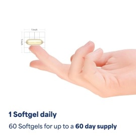 Puritan\'s Pride Healthy Eyes Lutigold Extra Soft Gels, 60 Count