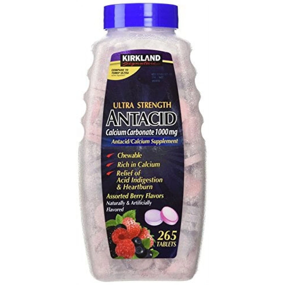 Kirkland Signature Berry Ultra Strength Antacid Calcium Carbonate (1000mg)