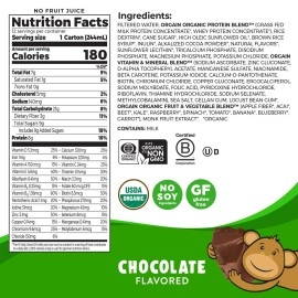Orgain - Healthy Kids Organic Ready To Drink Meal Replacement Chocolate 12