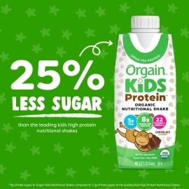 Orgain - Healthy Kids Organic Ready To Drink Meal Replacement Chocolate 12