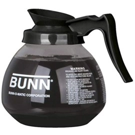 BUNN Coffee Pot Decanter/Carafe, 2 Black Regular and 1 Orange Decaf, 12 Cup Capacity, Set of 3, Original Version