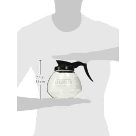 BUNN Coffee Pot Decanter/Carafe, 2 Black Regular and 1 Orange Decaf, 12 Cup Capacity, Set of 3, Original Version