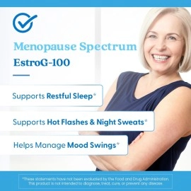 Doctor\'s Best Menopause Spectrum with EstroG-100, Non-GMO, Vegan, Gluten Free, Soy Free, 30 Veggie Caps
