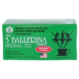 3 Ballerina Diet Tea Extra Strength for Men and Women 3 Boxes Flavored Combo (Orange, Lemon and Cinnamon Flavors)