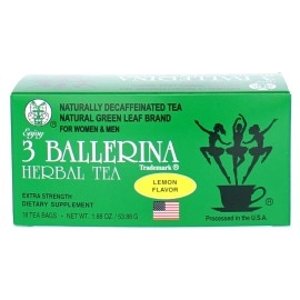 3 Ballerina Diet Tea Extra Strength for Men and Women 3 Boxes Flavored Combo (Orange, Lemon and Cinnamon Flavors)