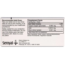 Gammadyn Oligo Elements Oligo Elements Cu-Au-Ag 30 tabs BRAND Brand: