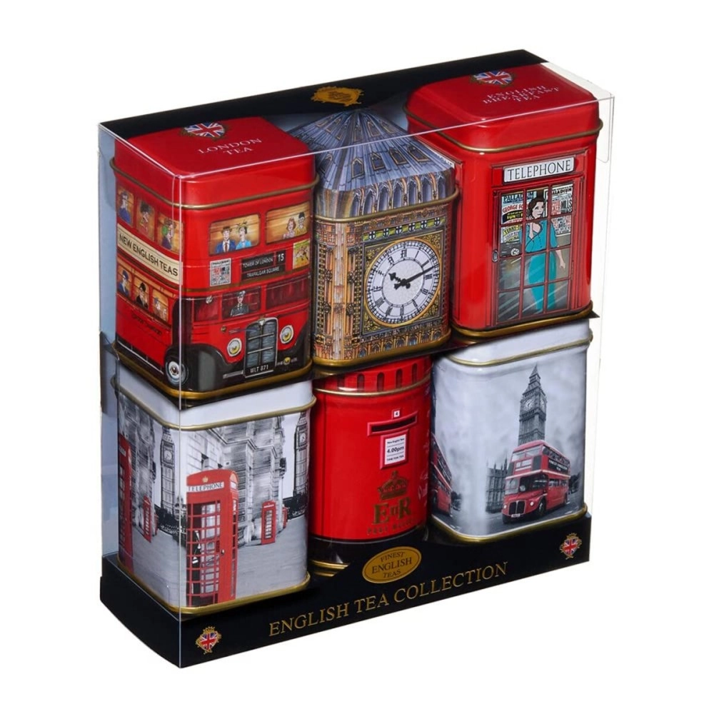 New English Teas - Mini English Tea Selection 6 Mini Tins