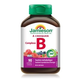 Jamieson Delicious Chewable Formula B Complex Berry Bliss 90 Tablets