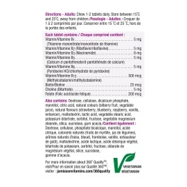 Jamieson Delicious Chewable Formula B Complex Berry Bliss 90 Tablets