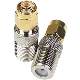 DHT Electronics 2pcs DHT Electronics RF coaxial coax adapter SMA male to F female