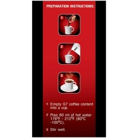 G7 pure black coffee, 3-pack, 45 Servings