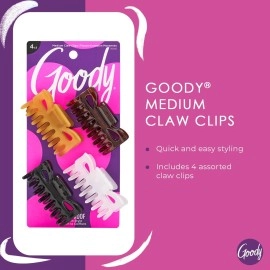 Goody Claw Clip Medium 4Ct