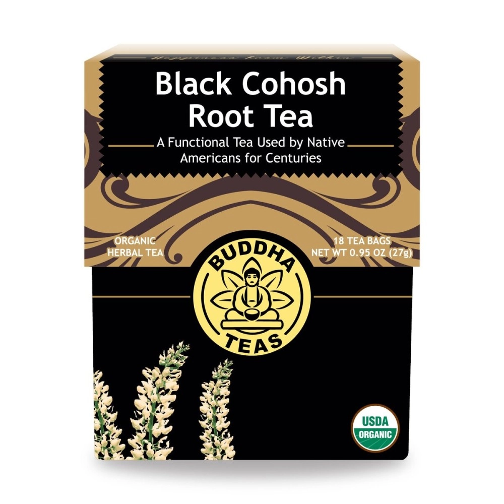 Organic Black Cohosh Root Tea - Kosher, Caffeine-Free, GMO-Free - 18 Bleach-Free Tea Bags