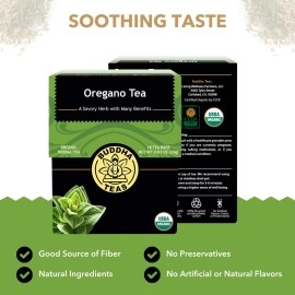 Buddha Teas Organic Oregano Tea - Kosher, Caffeine Free