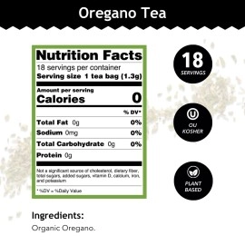 Buddha Teas Organic Oregano Tea - Kosher, Caffeine Free