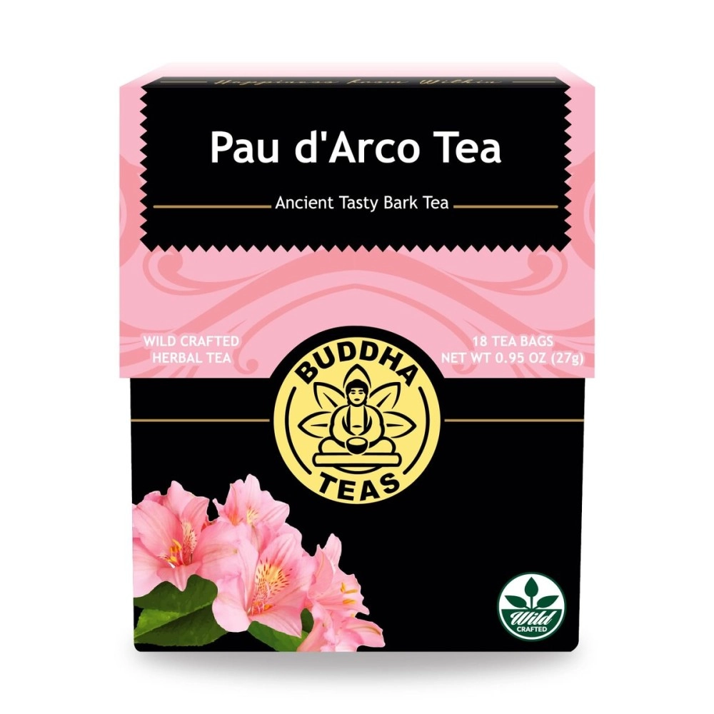 Buddha Teas Organic Pau D\'Arco Bark Tea, 18 Bags