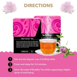 BUDDHA TEAS, TEA,OG1,RED CLOVER 18 BAG