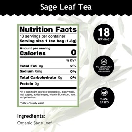 TEA, OG1, SAGE LEAF 100% Organic