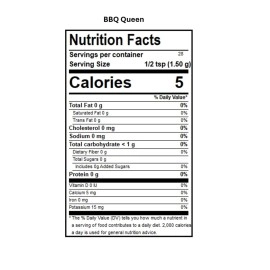 DAK\'S SPICES ALL NATURAL LOOK MA NO SALT! NO MSG BBQUEEN - 100% Sodium Free! Made in the spirit of Memphis style dry rub, this rub gives meat a flavorful coating without any