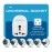 Ceptics UAE to Israel, Palestine Universal Travel Plug Adapter (Type H) - Charge your Cell Phones, Laptops, Tablets - Grounded - 3 Pack (GP-14-3PK)