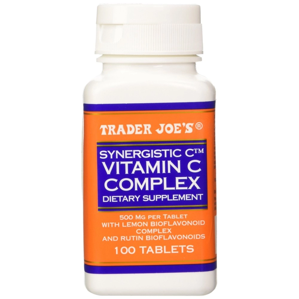 Trader Joe\'s Synergistic C Vitamin C Complex 500 Mg with Lemon and Rutin Bioflavonoids, 100 Tablets