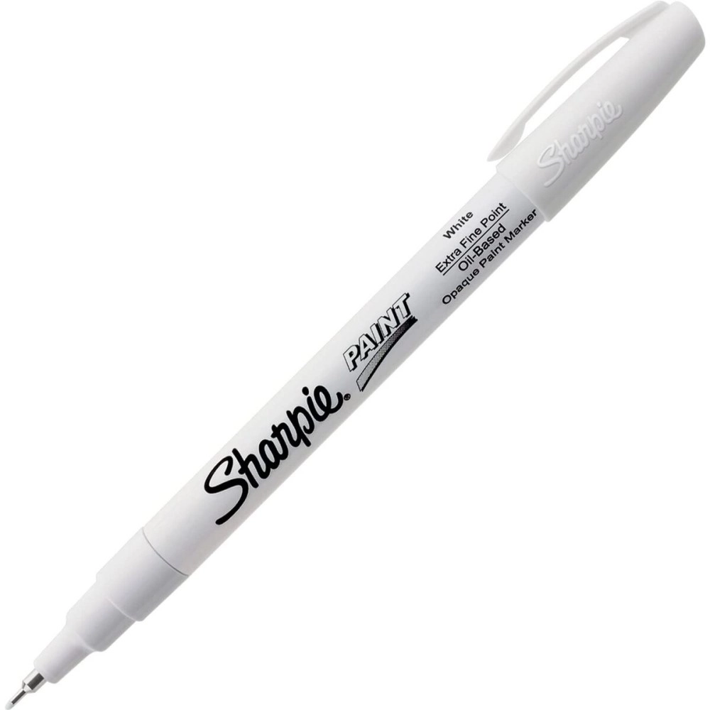 SHARPIE Oil-Based Paint Marker, Extra Fine Point, White, 1 Count - Great for Rock Painting