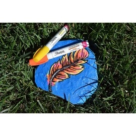 SHARPIE Oil-Based Paint Marker, Extra Fine Point, White, 1 Count - Great for Rock Painting