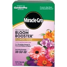 Miracle-Gro 1-Pound 1360011 Water Soluble Bloom Booster Flower Food, 10-52-10, 1 Pack