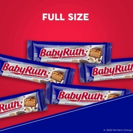 Baby Ruth Nestle Milk Chocolate Candy Bars, 2.1 oz Bar (Pack of 24)