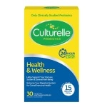 Culturelle Health & Wellness Daily Probiotic For Women & Men - 30 Count - 15 Billion CFUs & A Proven-Effective Probiotic Strain Support Your Immune System - Gluten Free, Soy Free, Non-GMO