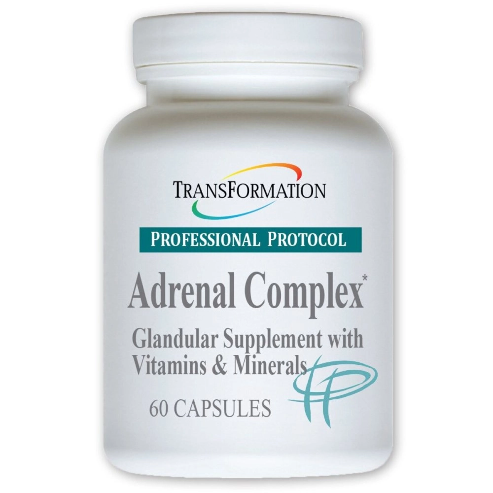 TRANSFORMATION THE GENESIS OF GOOD HEALTH Enzymes Adrenal Complex - 60 Capsules - Synergistic Formulation Herbs and Vitamins to Support a Endocrine System