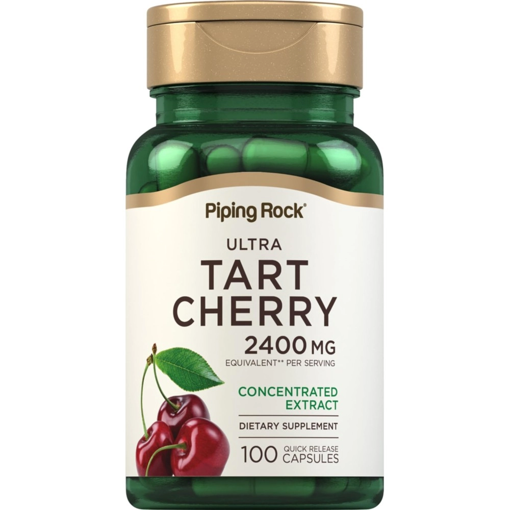 Piping Rock Ultra Tart Cherry 1200 mg 100 Quick Release Capsules Dietary Supplement