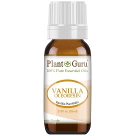 Plant Guru Vanilla Oleoresin Essential Oil 10 ml 100% Pure Undiluted Therapeutic Grade. 10 Fold Extraction