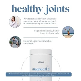 USANA - MagneCal D - Balanced Magnesium & Calcium with Vitamin D to Support Bone Health, Strength & Function for Optimal Wellness - 112 Tablets