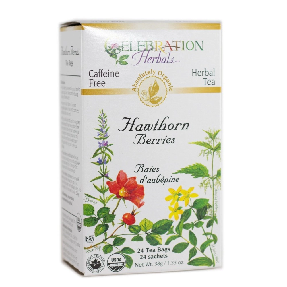 Celebration Herbals Hawthorn Berries Tea Organic 24 BAG
