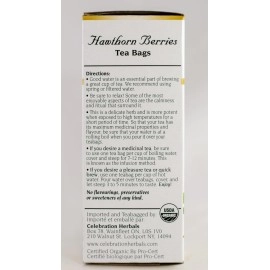 Celebration Herbals Hawthorn Berries Tea Organic 24 BAG