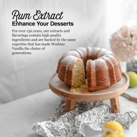 Watkins Rum Extract with Other Natural Flavors, 2 oz. Bottles, Pack of 6 (Packaging May Vary)